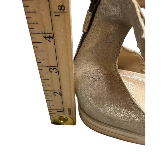 Eileen Fisher Shea Metallic Leather Strappy Sneaker Sandals Women’s Size 8 - Picture 11 of 11